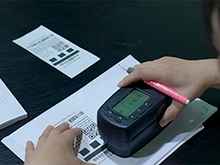 Prueba de densidad del color